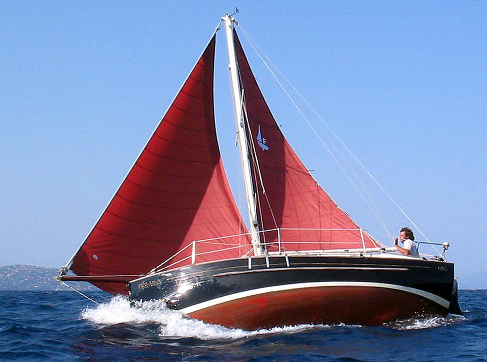 Flicka Caraway Over Pressed heeling madly under full sail