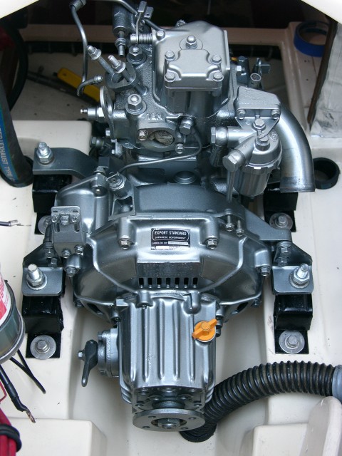 Yanmar 1gm 10 diesel inboard engine overhauled and re-painted.