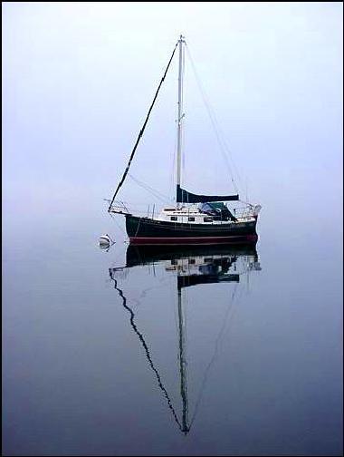 Windfiddler one summer morning on Lake Seneca &copy Tom Foster