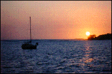 s/y MOTU at anchor in Banderas Bay, Mexico.