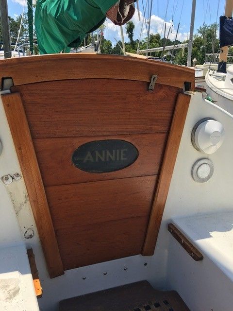 flicka20 annie teak refinished washboards