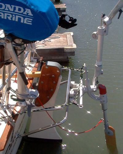 Windpilot Pacific Light windvane self-steering sytem.